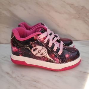 Heelys Girls Berry Galaxy Skate Black Pink Shoes Size 13